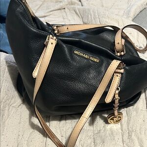 Michael Kors Jet black/tan bag